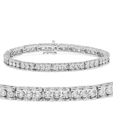 rolex silver diamond bracelet